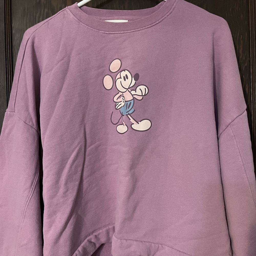 Disney Lavender Mickey Mouse Sweatshirt
